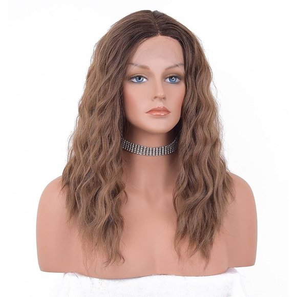 Ombre Brown Middle Part Lace Front Wig